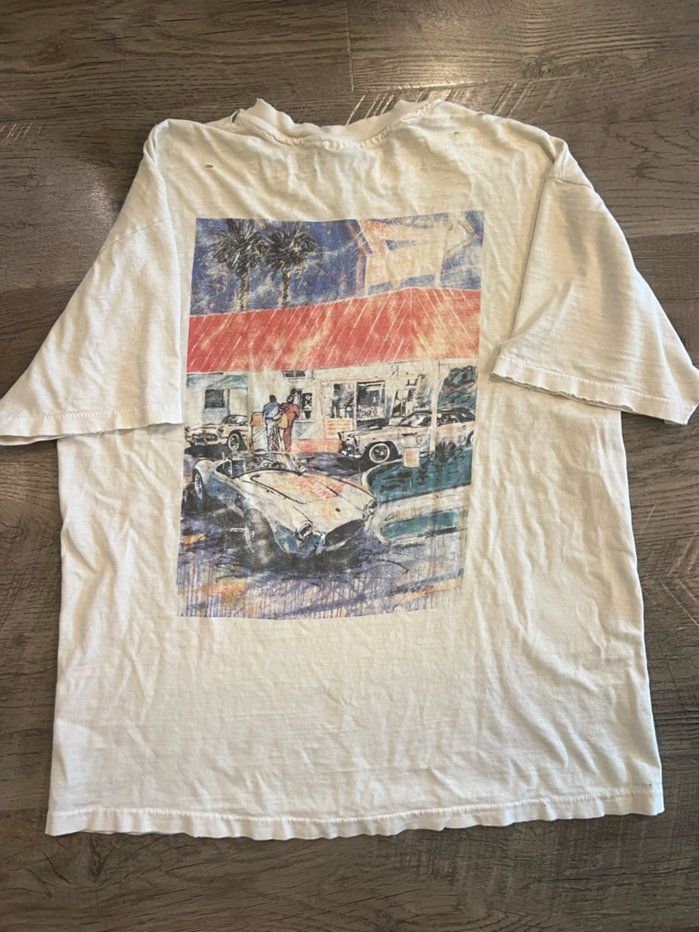 Super Vintage In-N-Out Burger White Short Sleeve Tee… 80’s & 90’s - Picture 3 of 4
